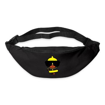 Cool duck on holiday - Bum bag - black - Front