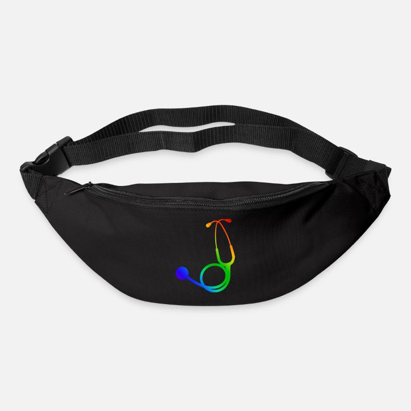 Stethoscope colored | Stethoscope coloured - Bum bag - black