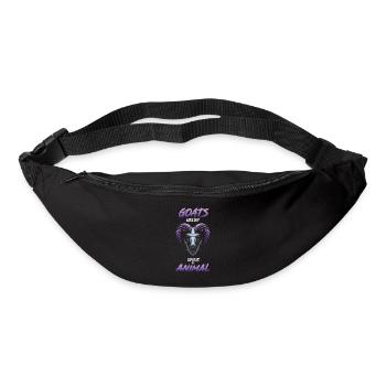 Goat horns animal gift - Bum bag - black - Front