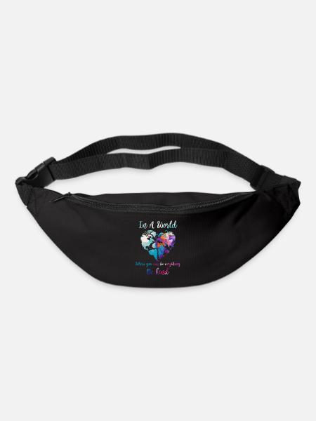 Heart World Map - Bum bag - black