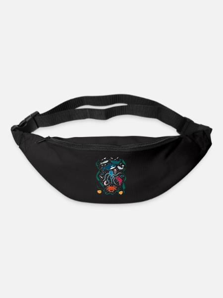 Underwater World I Fish and Sea Animals - Bum bag - black