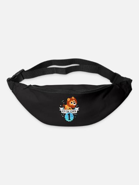 Ich bin schon 1 - Ich bin schon ein Jahr alt -Baby - Gürteltasche - Schwarz