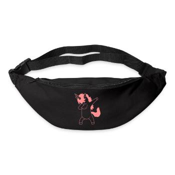 Dab Dancing Einhorn Dabbing Unicorn Tanz Kind - Bum bag - black - Front