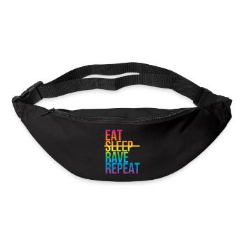 Rave - Eat sleep repeat3 - Gürteltasche - Schwarz - Vorne