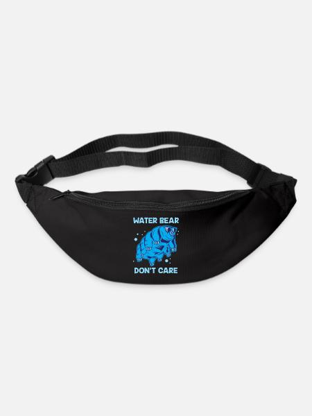 Wasserbär egal Tardigrade Mikrobiologie Geschenk - Gürteltasche - Schwarz
