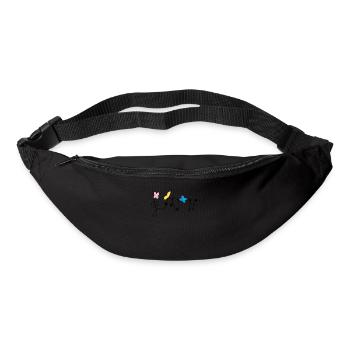 Harmony: Musical notes and butterflies - Bum bag - black - Front