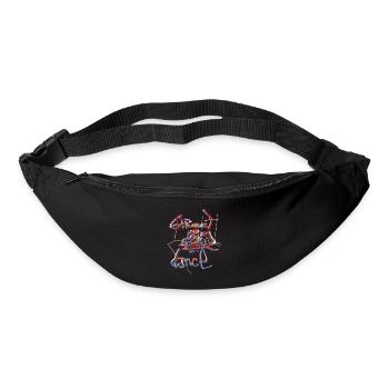 Graffiti style Splash hip hop colors painter color - Bum bag - black - Front