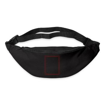 Frame / Abstract / Line / Pattern / Trend / Red - Bum bag - black - Front
