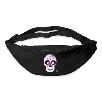 Crâne de sucre - Sac banane - noir - Devant