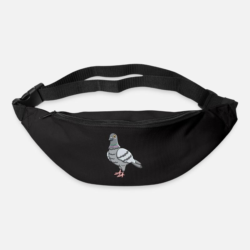 Taube - Gürteltasche - Schwarz