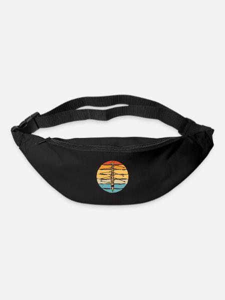 Rameur Aviron Aviron Bateau Aviron Aviron Canoë Cadeau - Sac banane - noir