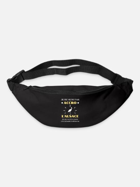 accro alsace humour alsacien humoristique drole - Sac banane - noir