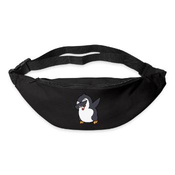 dab dabbing pinguin pfeifenraucher einhorn zubehör - Gürteltasche - Schwarz - Vorne
