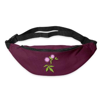 Mimosen Pflanze mit ihren empfindsamen Blätter - Gürteltasche - Burgunderrot - Vorne
