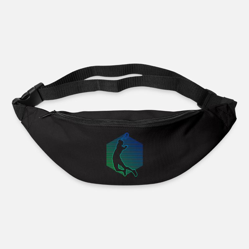 Herren Squash Badminton Damen Badmintonspieler - Gürteltasche - Schwarz