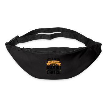 Assez douée pour devenir éducatrice assez folle - Sac banane - noir - Devant