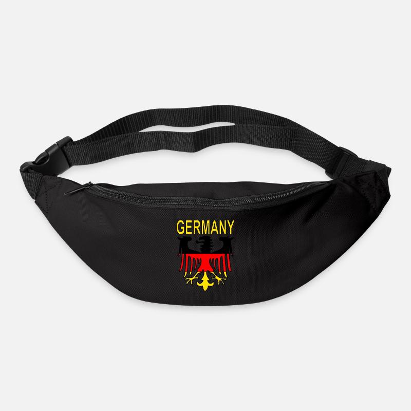 Deutschland Deutsche Flagge Deutscher Geschenkidee - Gürteltasche - Schwarz
