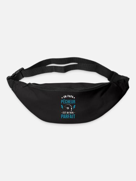 Un papa pêcheur est un papa parfait Cadeau - Sac banane - noir