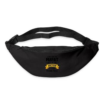 Pas parfait mais je suis docteur - Sac banane - noir - Devant