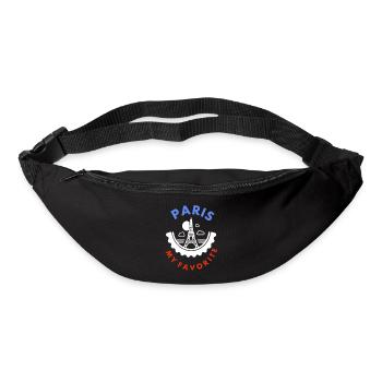 La ville de Paris Tour Eiffel Paris idée cadeau - Sac banane - noir - Devant