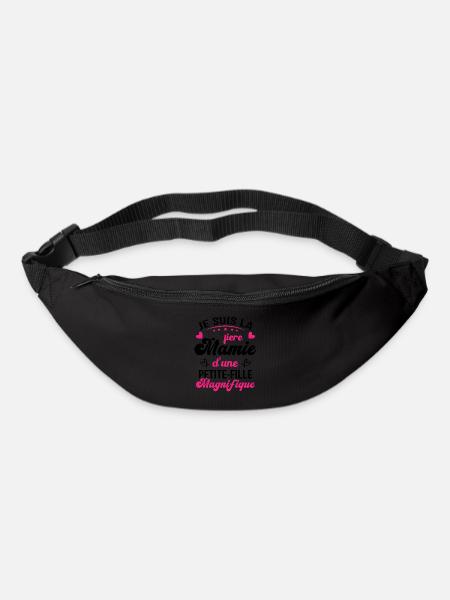 Je suis la Fière Mamie d'une Petite Fille Cool - Sac banane - noir