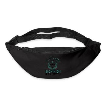 Badminton spielen Badmintonspieler Sport Geschenk - Gürteltasche - Schwarz - Vorne
