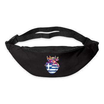 Greece Flag Hellas Athens Greek Flag - Bum bag - black - Front