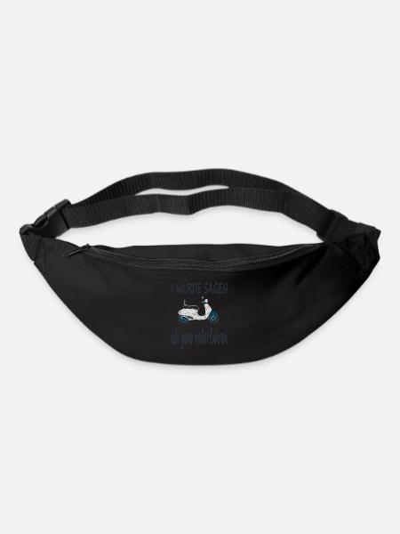 Rollerfahren Rollerfahrer Spruch Roller Geschenk - Gürteltasche - Schwarz