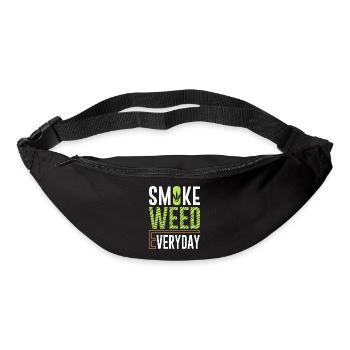 Smoke Weed Everyday Marijuana Funny Weed T-Shirt - Gürteltasche - Schwarz - Vorne