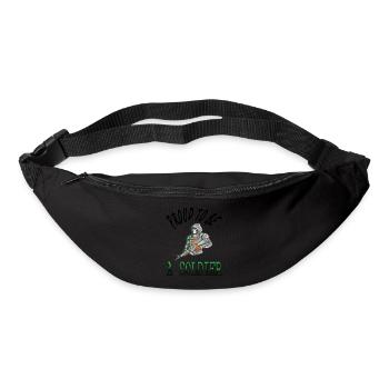 Je suis fier soldat militaire armée idée cadeau - Sac banane - noir - Devant