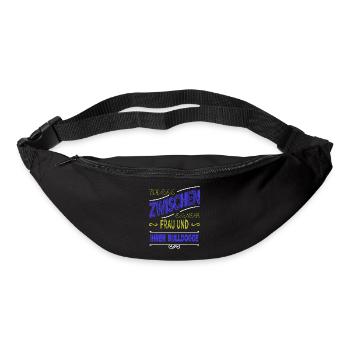 hunderasse humor geschenk bday - Gürteltasche - Schwarz - Vorne