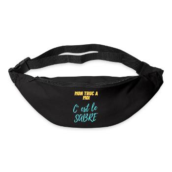 Mon truc à moi c'est le sabre - Sac banane - noir - Devant