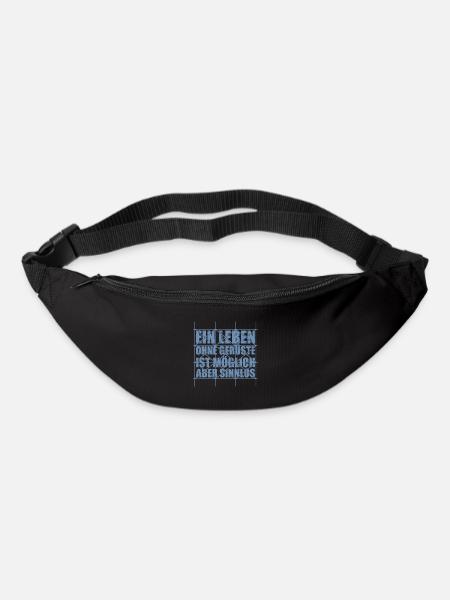 Ein Leben ohne Gerüste ist möglich - Gürteltasche - Schwarz