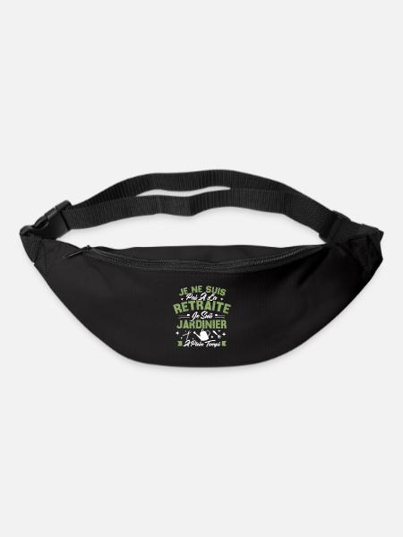 Je Ne Suis Pas À La Retraite Je Suis Jardinier - Sac banane - noir