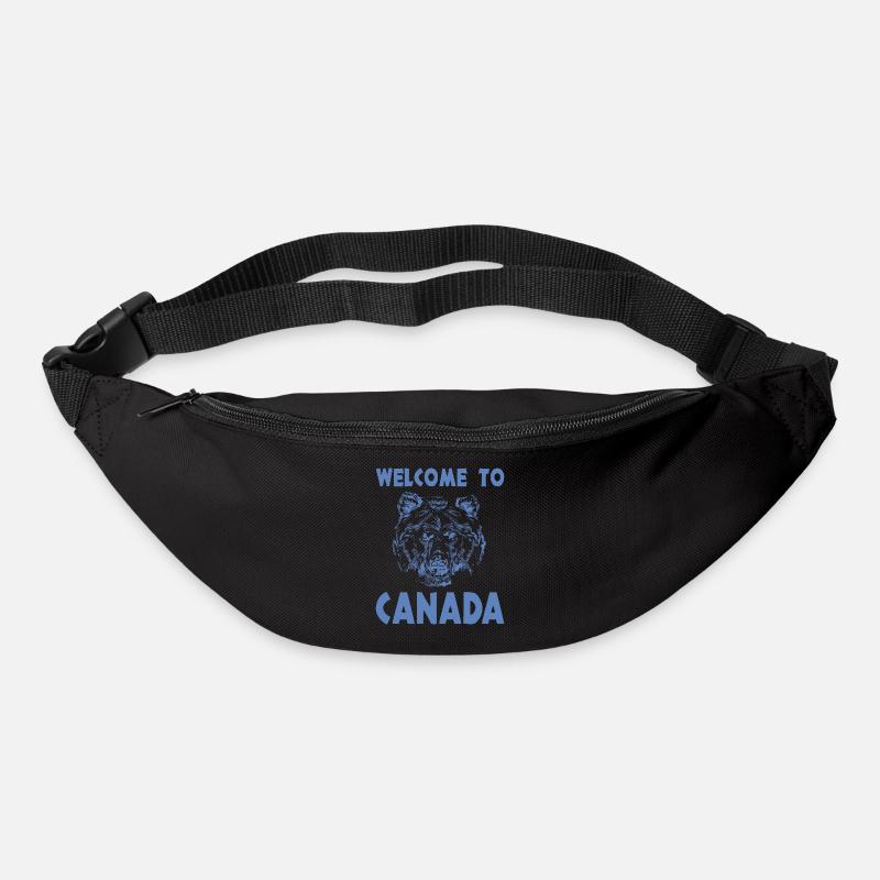 Bienvenue au Canada - Sac banane - noir