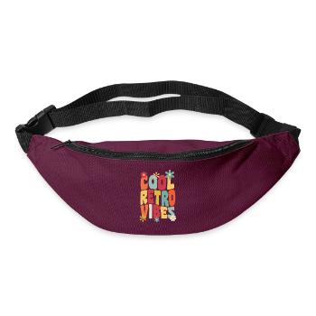 Cool retro vibes - Bum bag - burgundy - Front