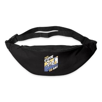 Vegetarian Vegan Veggie Vegetarian - Bum bag - black - Front
