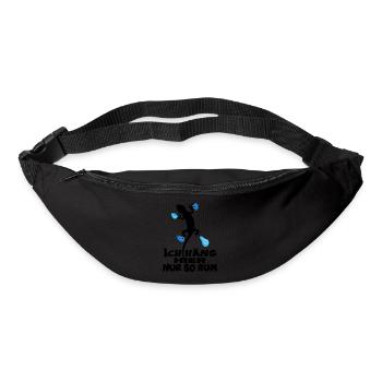 bouldern bergsteiger karabiner kletterseil alpin - Gürteltasche - Schwarz - Vorne