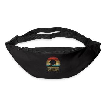 Cash Money Wheelbarrow Pushcart Sunset - Bum bag - black - Front