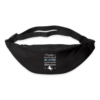 Ma licorne n'a pas voulu démarrer Cadeau femme - Sac banane - noir - Devant