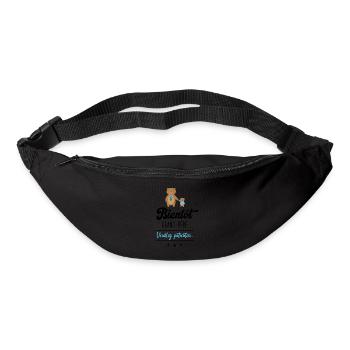 Bientôt grand père veuillez patienter, Futur papy - Sac banane - noir - Devant