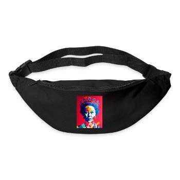 Queen Elizabeth Abstract Image - Bum bag - black - Front
