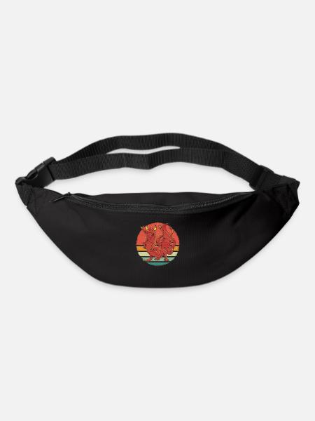 Drache Mystisch Drachen Fantasie - Gürteltasche - Schwarz