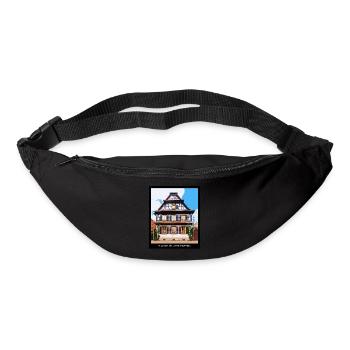 Alsatian half-timbered house - Bum bag - black - Front