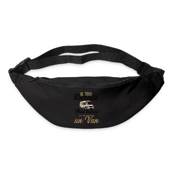 Je suis retraité mon boulot est de conduire van - Sac banane - noir - Devant