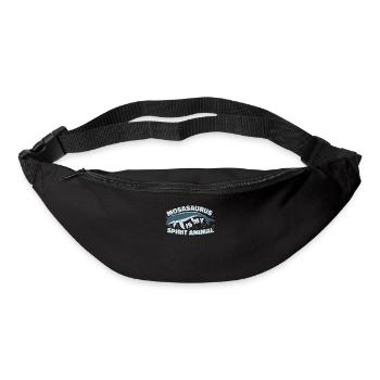 Mosasaurus Dinosaure Reptile Jurassique - Sac banane - noir - Devant