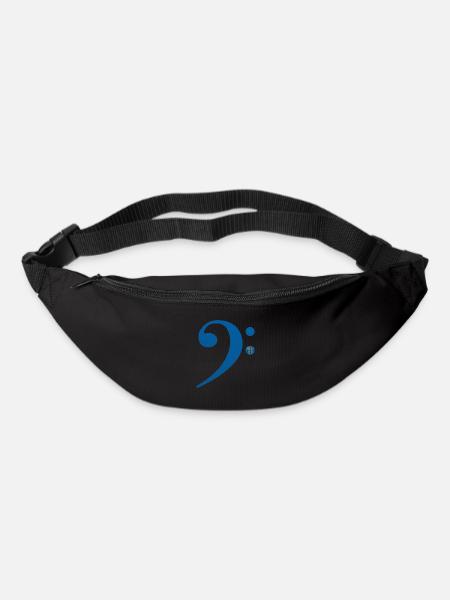 Bassschlüssel - Gürteltasche - Schwarz