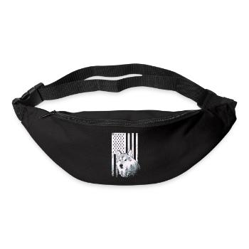 Siberian Husky Hund - Gürteltasche - Schwarz - Vorne
