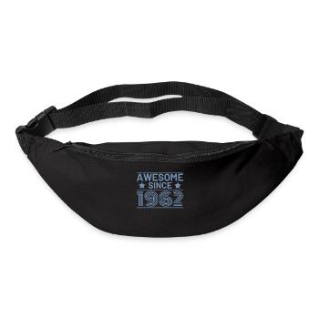 Awesome since 1962 60th birthday retro - Bum bag - black - Front