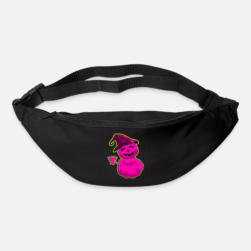 Dolce Zucca di Halloween - Rosa - Marsupio - nero